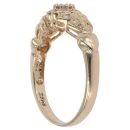 14ct Yellow Gold 0.25ct Brilliant Cut Diamond Cluster Ring