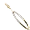 9ct Yellow Gold 0.25ct Brilliant Cut Diamond Fancy Bracelet 7.5"