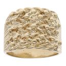 9ct Yellow Gold Five Row Keeper Ring