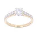 18ct Yellow Gold 0.37ct Diamond Solitaire Ring
