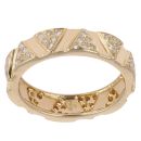 18ct Yellow Gold 0.75ct Brilliant Cut Diamond Fancy Aztec Style Ring