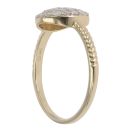 9ct Yellow Gold 0.55ct Brilliant Cut Diamond Cluster Ring