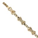 9ct Yellow Gold Spanner Style Patterned 7.5"