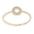 Children's 14ct Yellow Gold Cubic Zirconia Circle Ring