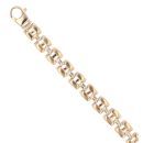 9ct Yellow And White Gold Fancy Bracelet 7"