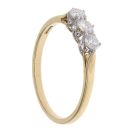 18ct Yellow Gold 0.60ct Diamond Trilogy Ring