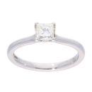 Platinum 0.65ct Diamond Solitaire Ring