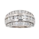 18ct White Gold 2.00ct Brilliant Cut Diamond Fancy Ring