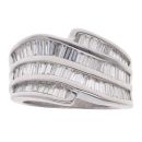 18ct White Gold 1.15ct Baguette Cut Diamond Fancy Ring