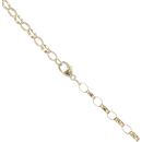 9ct Yellow Gold Cubic Zirconia Initial 'N' Pendant and Chain 24"