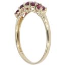 9ct Yellow Gold Five Stone Garnet Ring