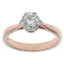 18ct Rose Gold 0.70ct Diamond Solitaire Ring