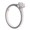 Platinum 0.56ct Brilliant Cut Diamond Solitaire Ring