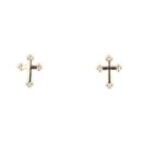 9ct Yellow Gold Cross Stud Earrings