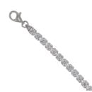 Silver Cubic Zirconia Tennis Bracelet 8" By Icesia