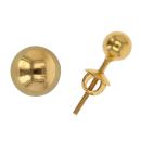 22ct Yellow Gold Ball Stud Earrings