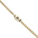 14ct Yellow Gold Monaco Cube Plain Lock Chain 26"