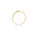 9ct Yellow Gold 0.08ct Diamond Wishbone Ring