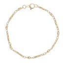 9ct Yellow Gold Fancy Bracelet 8.5"