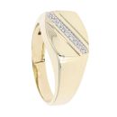 9ct Yellow Gold 0.05ct Diamond Signet Ring