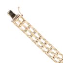 9ct Yellow Gold Gate Bracelet 7.5"