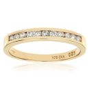 9ct Yellow Gold Diamond Eternity Ring