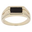 9ct Yellow Gold Onyx Signet Ring