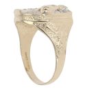 9ct Yellow Gold Cubic Zirconia Horseshoe Ring