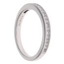 18ct White Gold 0.33ct Princess Cut Diamond Half Eternity Ring