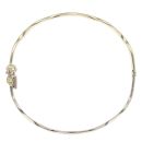 9ct Yellow and White Gold Wave Bangle