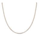 9ct Yellow Gold Square Curb Chain 20"