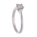 14ct White Gold Princess Cut 0.50ct Diamond Solitaire Ring
