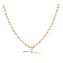 9ct Yellow Gold Albert And T-Bar Chain 18"