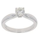 18ct White Gold 0.50ct Brilliant Cut Diamond Solitaire Ring