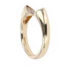 9ct Yellow Gold Cubic Zirconia Torque Ring