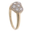 9ct Yellow Gold Cubic Zirconia Heart Ring