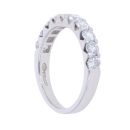 Platinum 1.14ct Diamond Half Eternity Ring