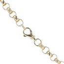 9ct Yellow Gold Patterned & Plain Belcher Chain
