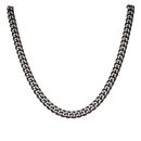Stainless Steel Black IP Plated Curb Chain 20"