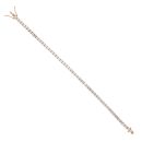 18ct Rose Gold 0.05ct Diamond Tennis Bracelet 6.5"