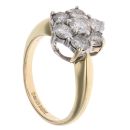 18ct Yellow Gold 2.00cts Diamond Cluster Ring