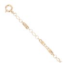 14ct Yellow Gold Greek Key Fancy Bracelet 9"