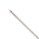 9ct White Gold 5.00ct Brilliant Cut Diamond Tennis Bracelet 7"