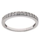 9ct White Gold 0.20ct Diamond Half Eternity Ring