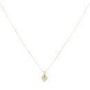18ct Yellow Gold 0.20ct Brilliant Cut Diamond Heart Pendant And Chain 18"