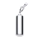 Sterling Silver Cylinder Shape Perfume Bottle Ashes Holder Urn Pendant
