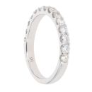 9ct White Gold 0.75ct Diamond Half Eternity Ring