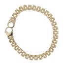 9ct Yellow Gold Gate Bracelet 8"