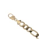 9ct Yellow Gold Figaro Bracelet 8.5"