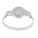 18ct White Gold 0.30ct Brilliant Cut Diamond Cluster Ring